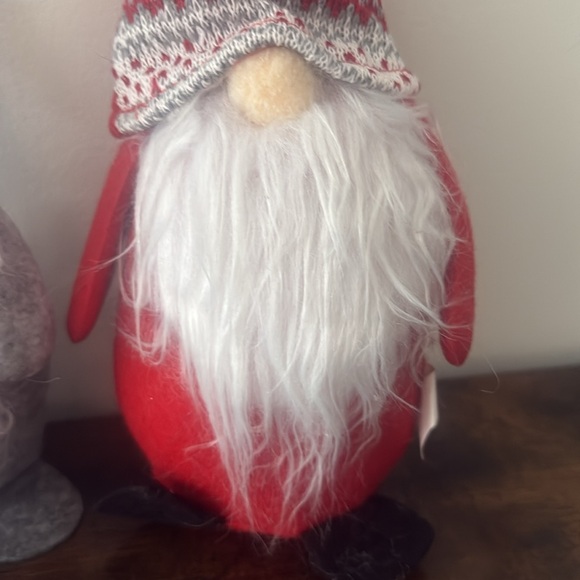Set of 2 Christmas Gnomes Weighted Plush Winter Holiday Decor 14" New - Picture 3 of 7